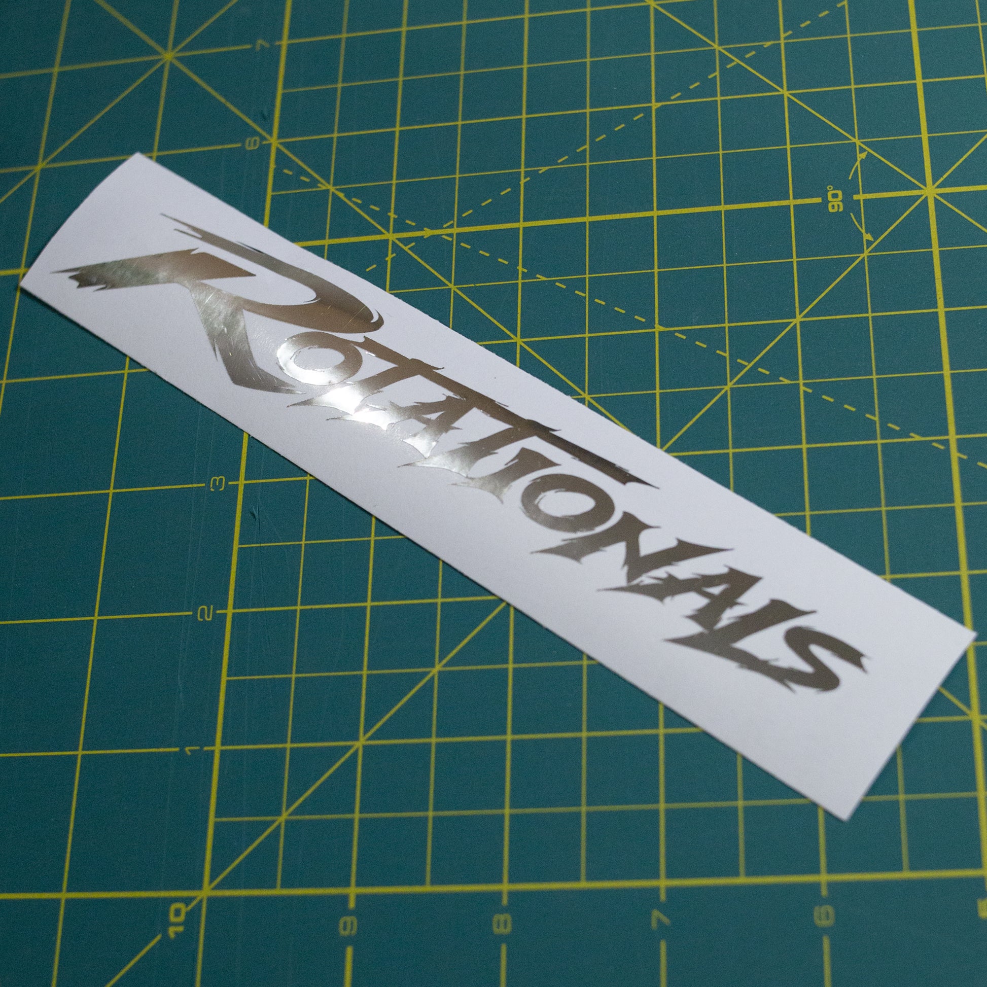 Rotationals - NEW Logo Shiny Silver Sticker - JDM Car Stickers ...