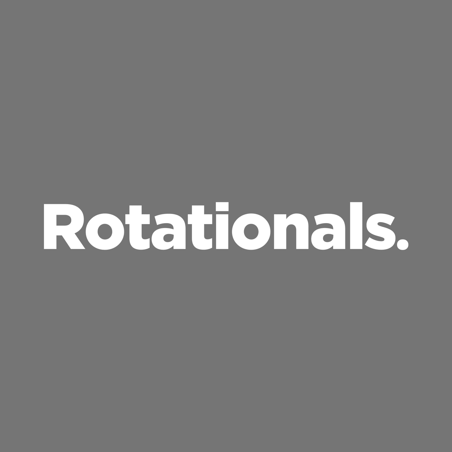 Rotationals Classic White Sticker - JDM Car Stickers | Rotationals NZ