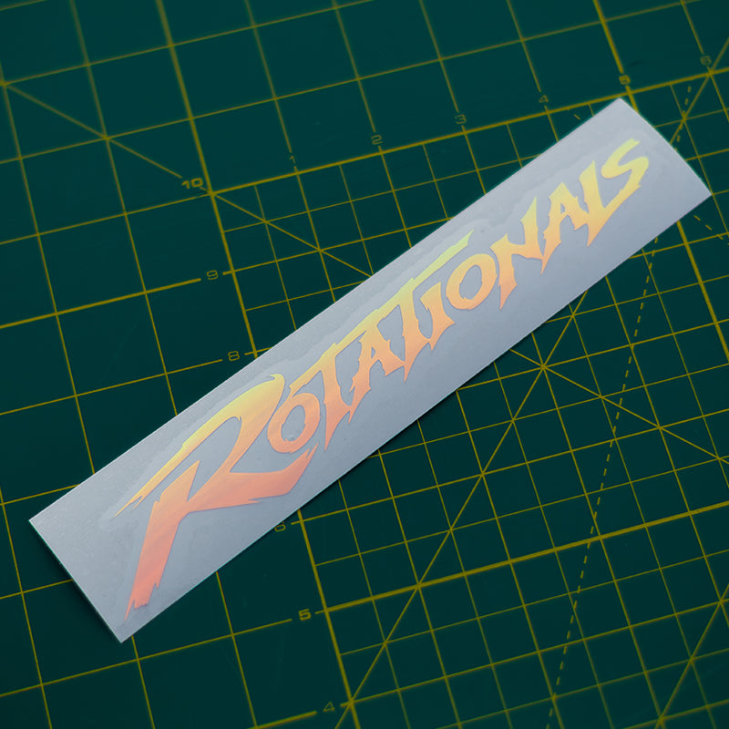 Rotationals - NEW Logo Iridescent Sticker