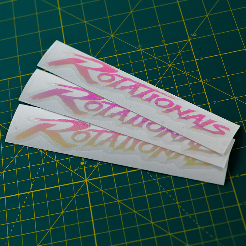 Rotationals - NEW Logo Iridescent Sticker