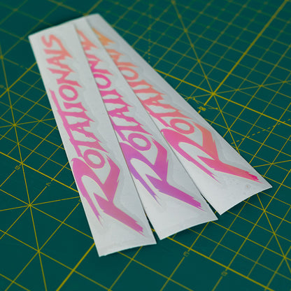 Rotationals - NEW Logo Iridescent Sticker