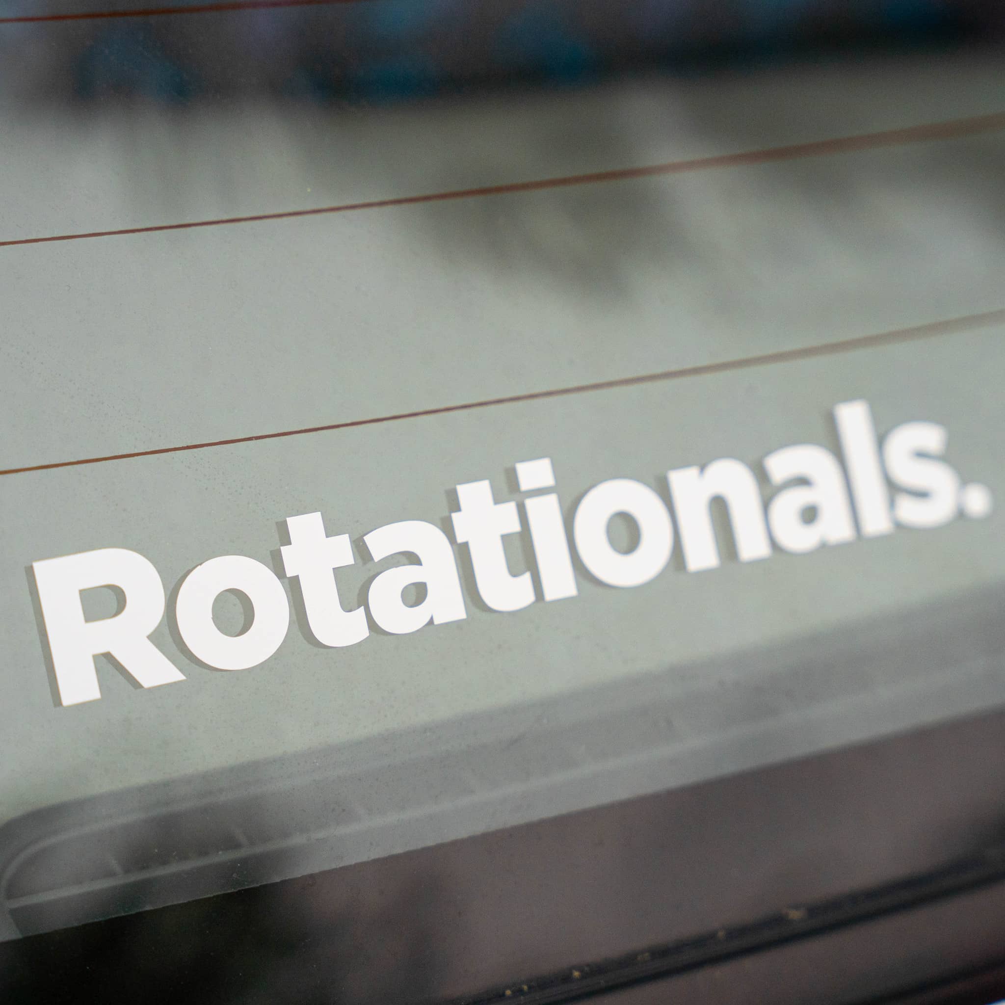 Rotationals Classic White Sticker - JDM Car Stickers | Rotationals NZ