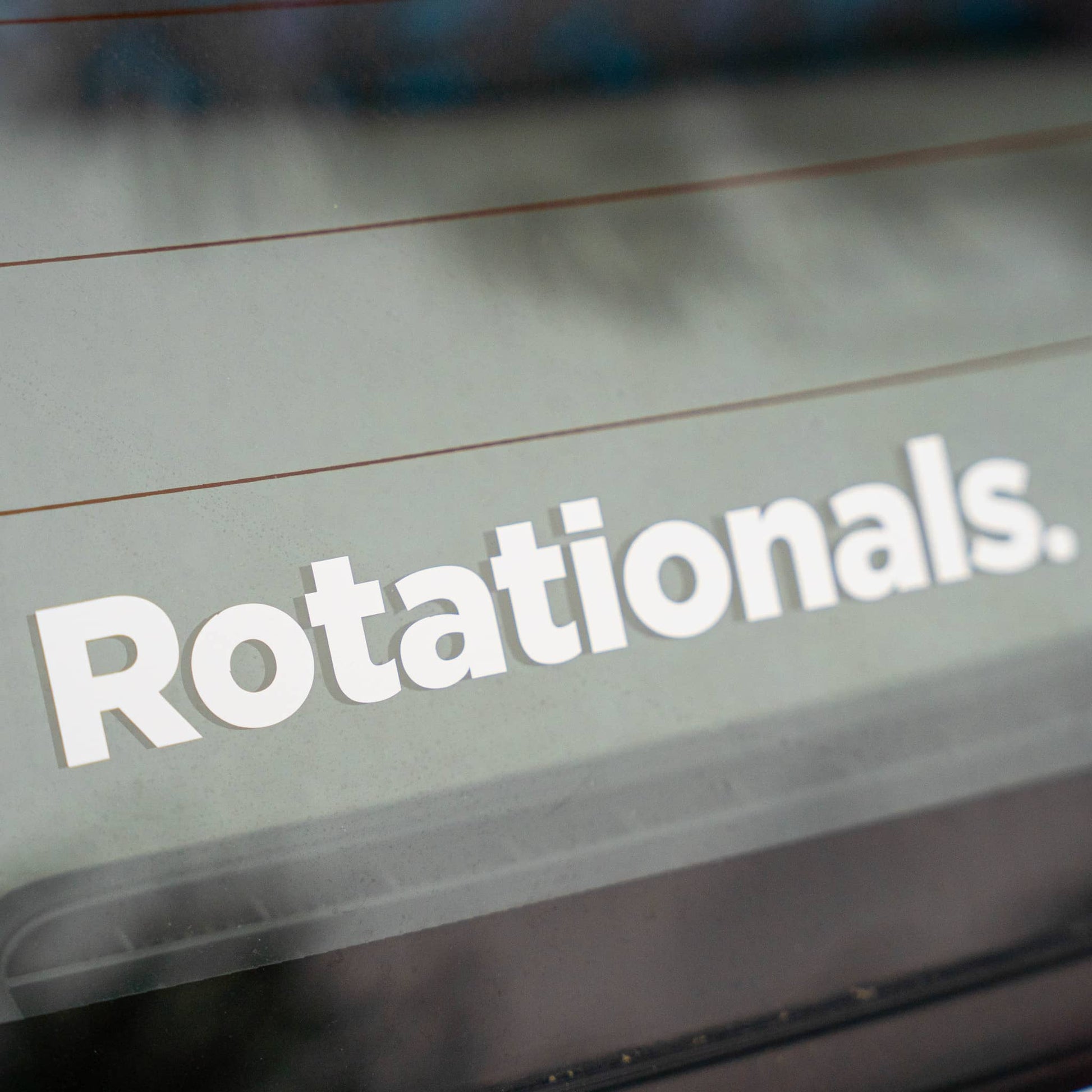 Rotationals Classic White Sticker - JDM Car Stickers | Rotationals NZ