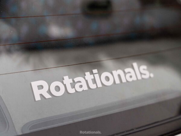 Rotationals classic sticker die cut in-situ